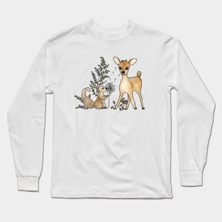 Reh und Eichhörnchen Long Sleeve T-Shirt